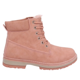 Timberki ocieplane różowe W19-42 Pink