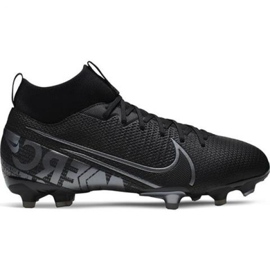 Buty piłkarskie Nike Mercurial Superfly 7 Academy FG/MG Jr AT8120-001 czarne czarne