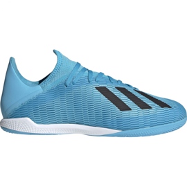 Buty halowe adidas X 19.3 In M F35371 niebieskie niebieskie