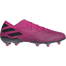 Buty piłkarskie adidas Nemeziz 19.1 Fg M F34407 różowe różowe