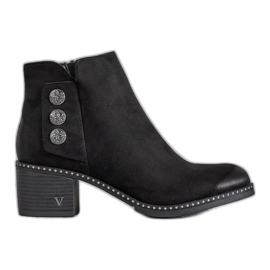 Botki Na Słupku VINCEZA czarne
