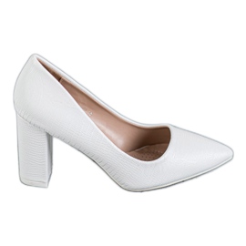 Diamantique Białe Czółenka