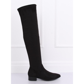 Muszkieterki na płaskim obcasie czarne RB34P Black