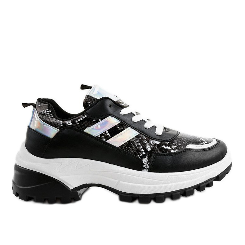 Czarne stylowe obuwie sportowe 690051