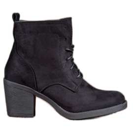 Nio Nio Wygodne Botki Na Obcasie czarne