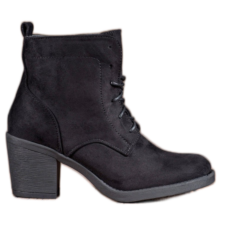 Nio Nio Wygodne Botki Na Obcasie czarne