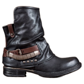 Seastar Modne Workery czarne zielone