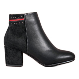 Filippo Botki Na Obcasie czarne