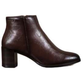 Botki Na Słupku VINCEZA brązowe