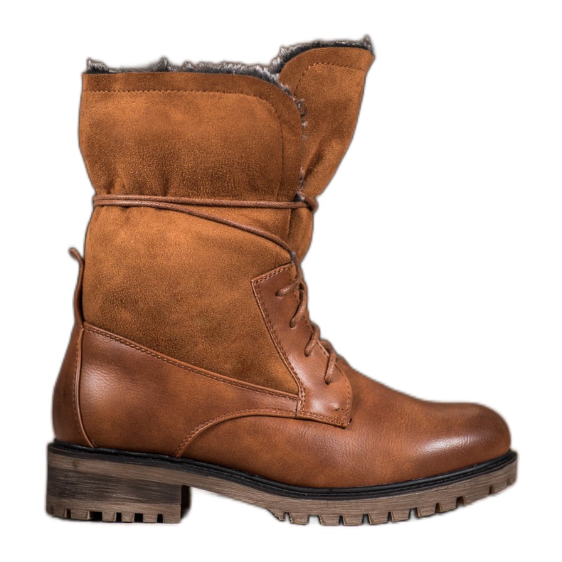 Seastar Botki Z Wywijaną Cholewką brązowe