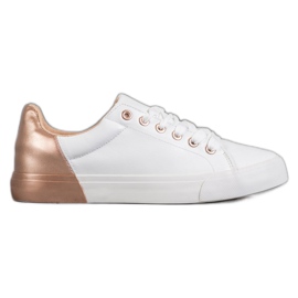 Bestelle Tenisówki Z Eko Skóry białe
