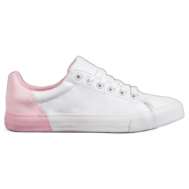 Bestelle Tenisówki Z Eko Skóry białe