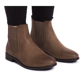 Ocieplane Botki ZH672-1 Khaki