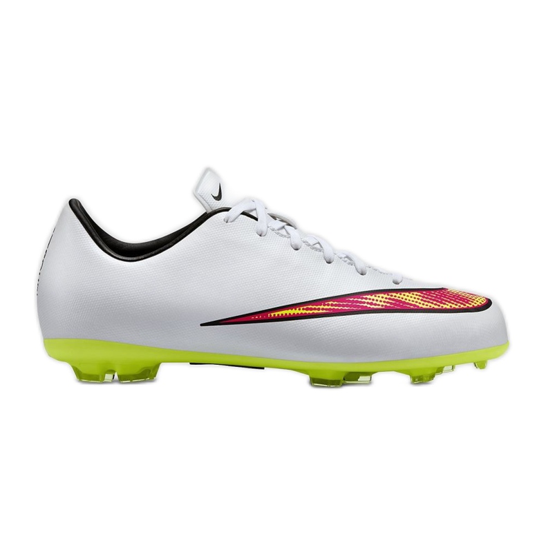 Buty piłkarskie Nike Mercurial Victory V Fg Jr 651634-170 białe białe