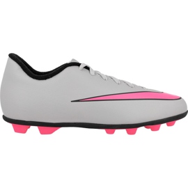 Buty piłkarskie Nike Mercurial Vortex Ii FG-R Jr 651642-060 szare białe