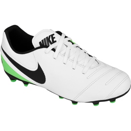 Buty piłkarskie Nike Tiempo Rio Iii Fg Jr 819195-103 wielokolorowe białe