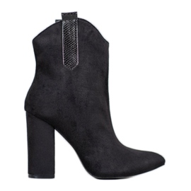 Zamszowe Kowbojki VICES czarne