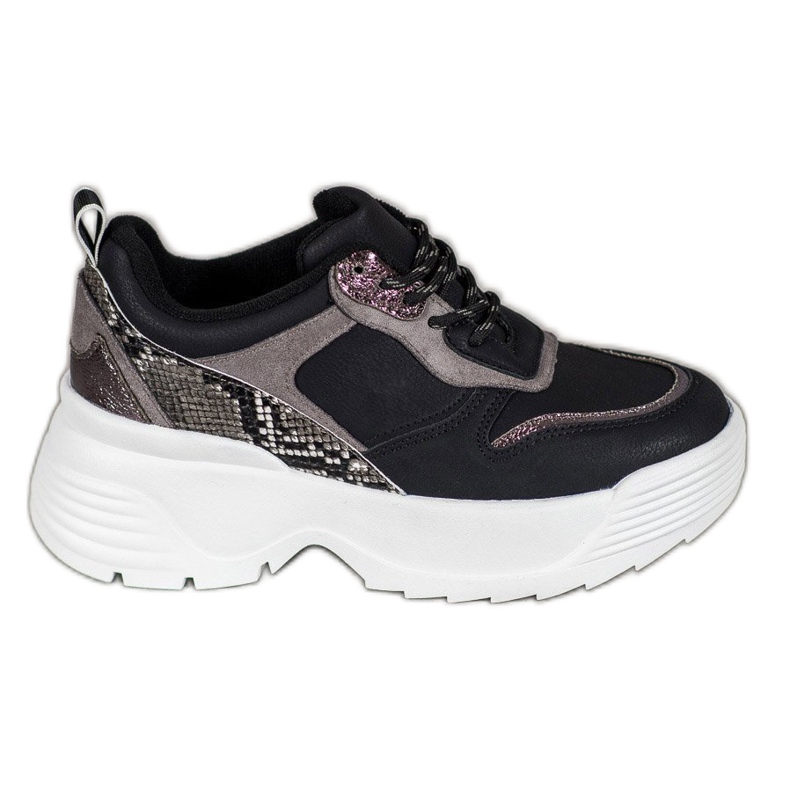 Snekaersy Na Platformie VICES czarne