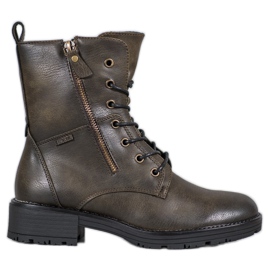 Vinceza Modne Workery zielone