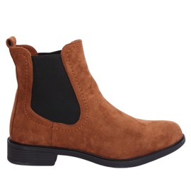 Botki sztyblety brązowe B-6856 Camel