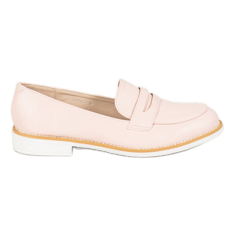 Pudrowe Mokasyny VICES różowe