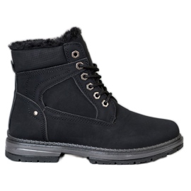 SHELOVET Sportowe Traperki czarne