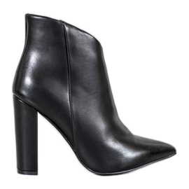 Seastar Eleganckie Botki Na Słupku czarne