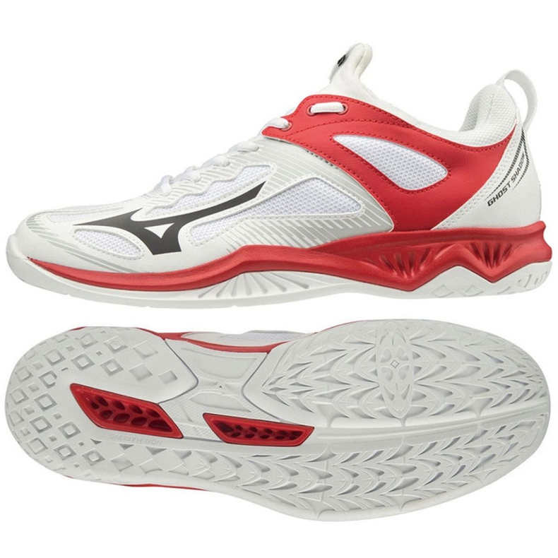 Buty halowe Mizuno Ghost Shadow M X1GA198008 białe białe