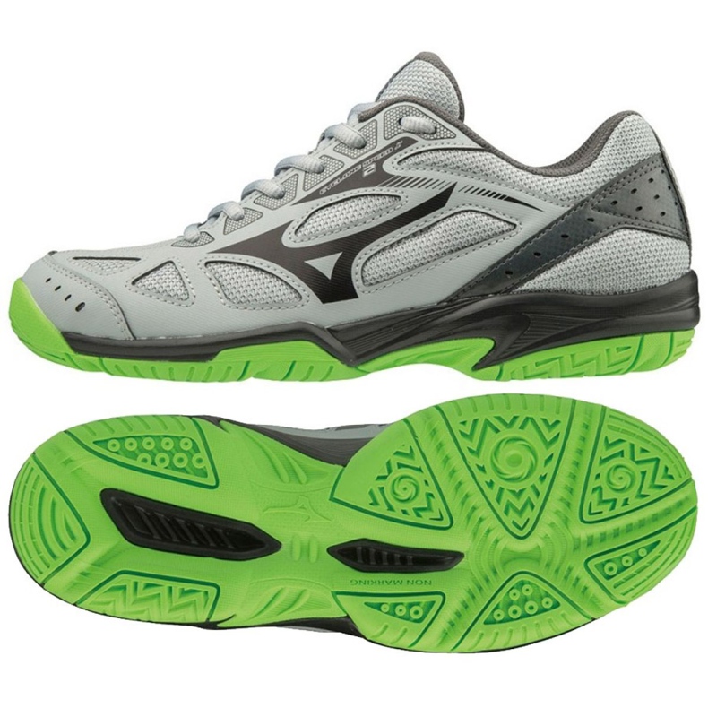 Buty Mizuno Cyclone Speed 2 Jr V1GD191037 szare szare
