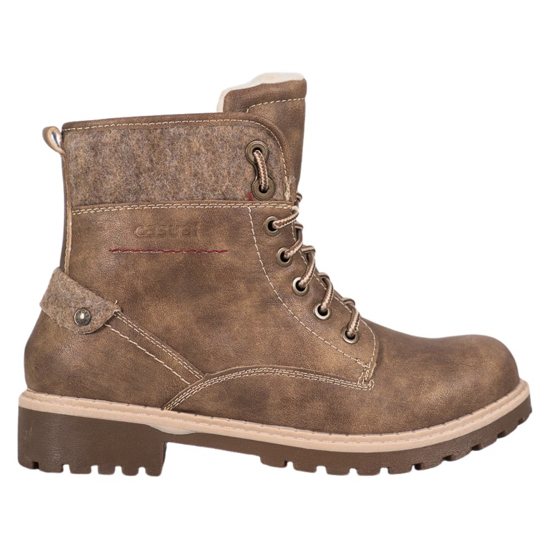 Goodin Ciepłe Traperki brązowe