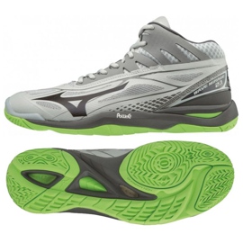 Buty Mizuno Wave Mirage 2.1 Mid M X1GA187037 szare odcienie szarości