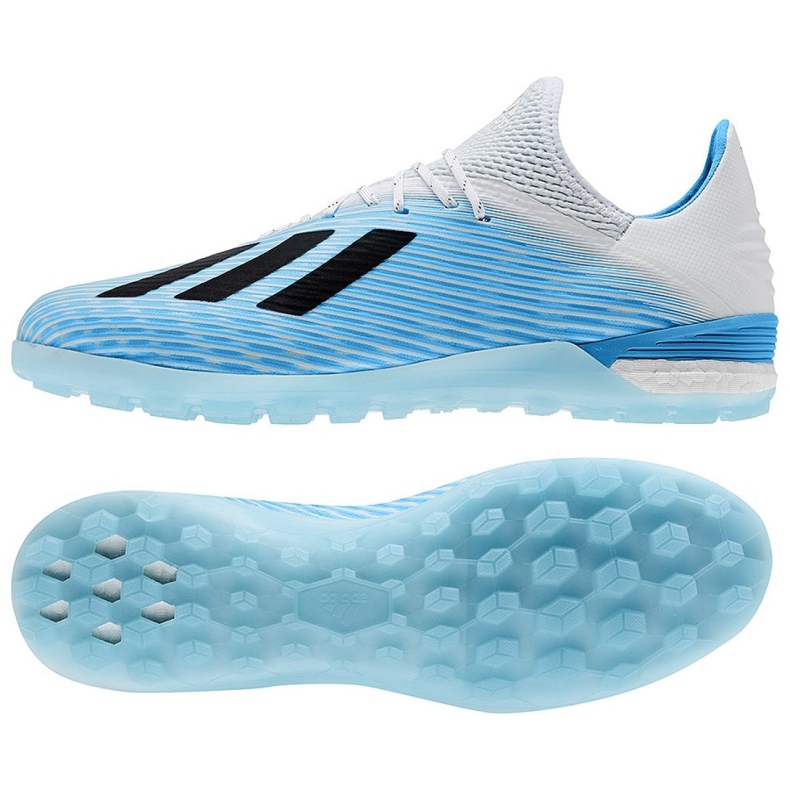 Buty piłkarskie adidas X 19.1 Tf M F99999 niebieskie białe