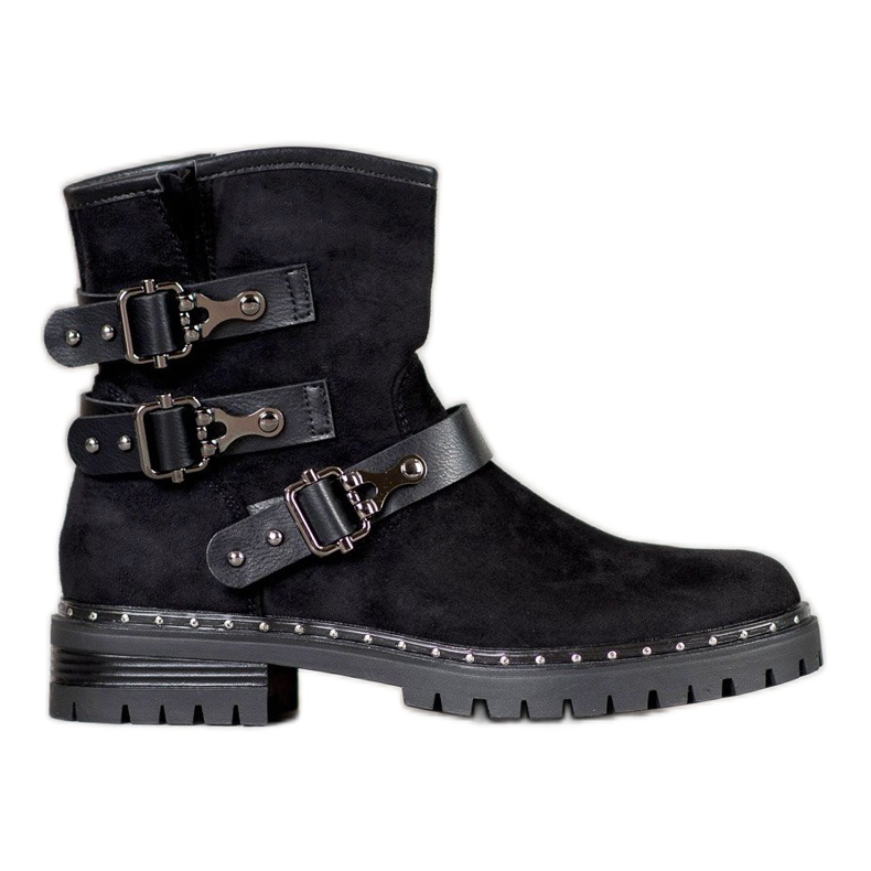 Lovery Zamszowe Workery czarne