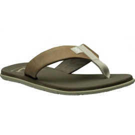 Klapki Helly Hansen Seasand Leather Sandal M 11495-723 brązowe