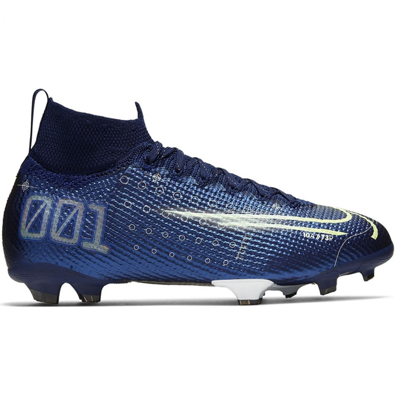 Buty piłkarskie Nike Mercurial Superfly 7 Elite Mds Fg Jr BQ5420 401 niebieskie niebieskie