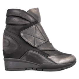 Sergio Leone Sneakersy Na Rzep szare