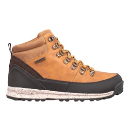 McKey Sznurowane Botki Z Kożuszkiem brązowe