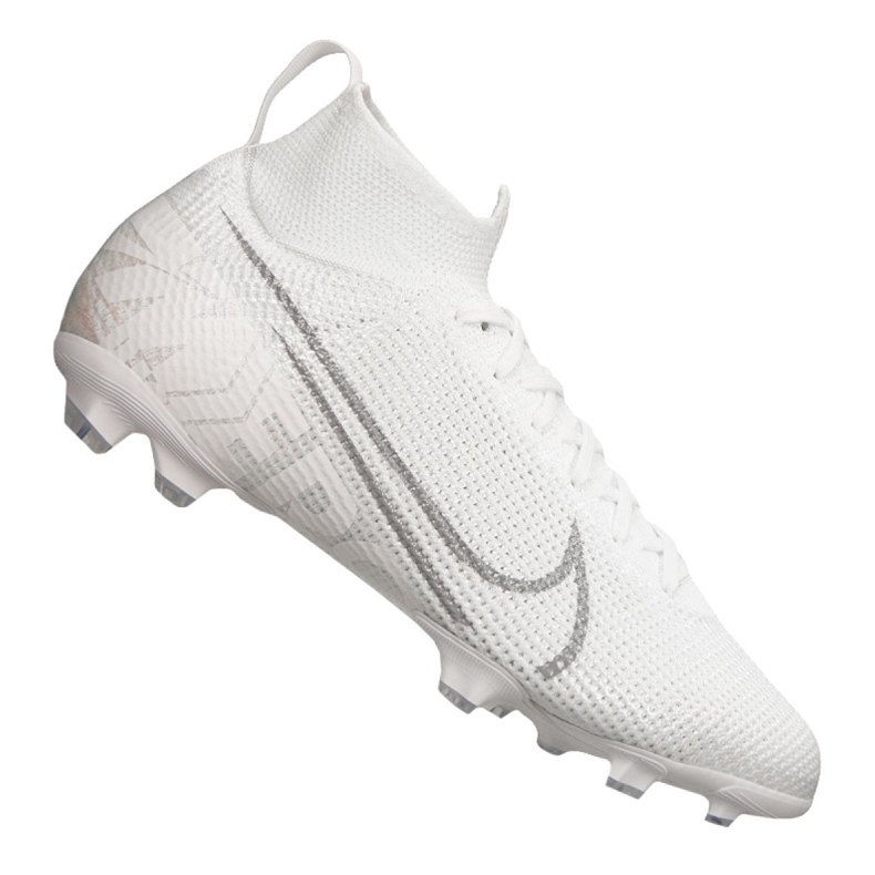 Buty piłkarskie Nike Superfly 7 Elite Fg Jr AT8034-100 białe białe