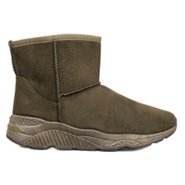 SHELOVET Śniegowce Na Platformie zielone