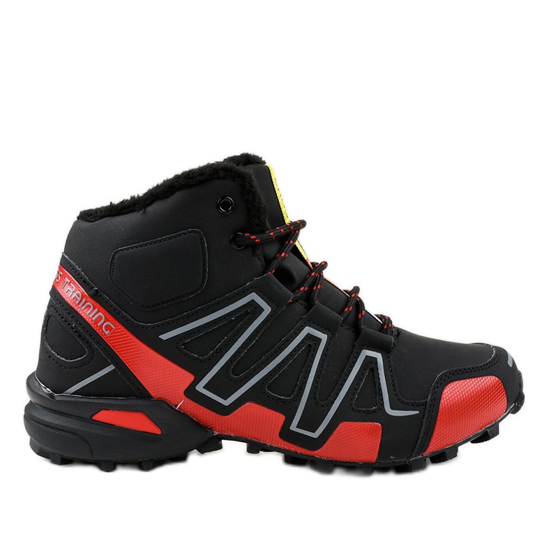 Czarne obuwie trekkingowe ocieplane BN8810