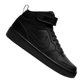 Buty Nike Jr Court Borough Mid 2 (GS) Jr CD7782-001 czarne