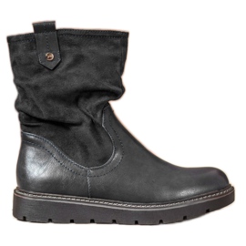 Ideal Shoes Workery Na Platformie czarne