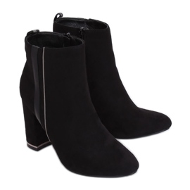 Botki na obcasie czarne M378 Black