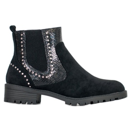 Small Swan Sztyblety Snake Print czarne