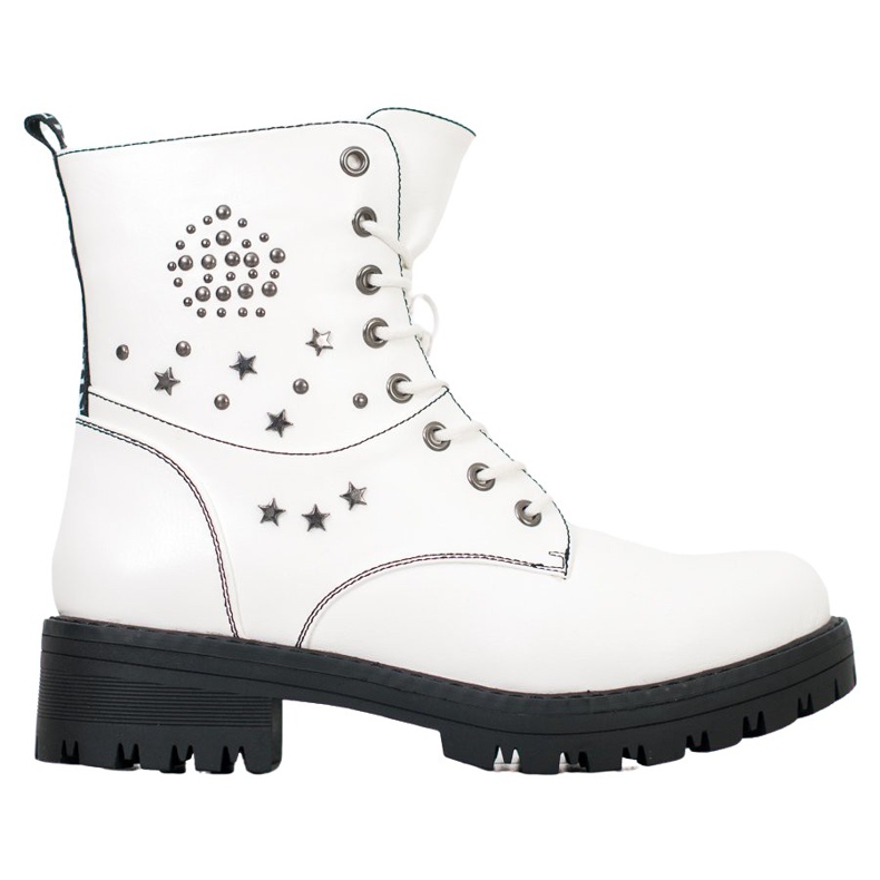 Goodin Białe Traperki Z Gwiazdkami