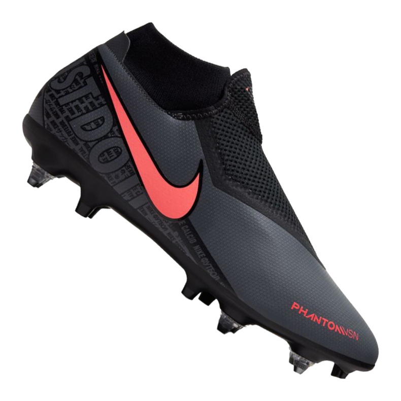 Buty piłkarskie Nike Phantom Vsn Academy Df SG-Pro Ac M BQ8845-080 czarne niebieskie
