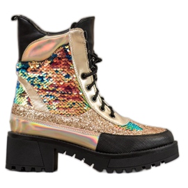 Seastar Botki Na Platformie Fashion czarne