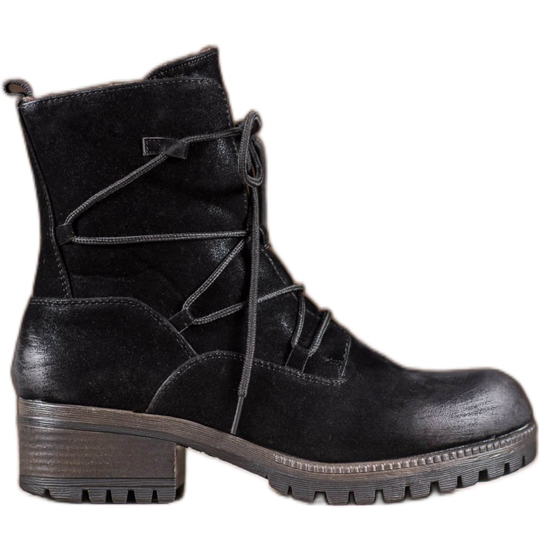 Kylie Sportowe Workery czarne