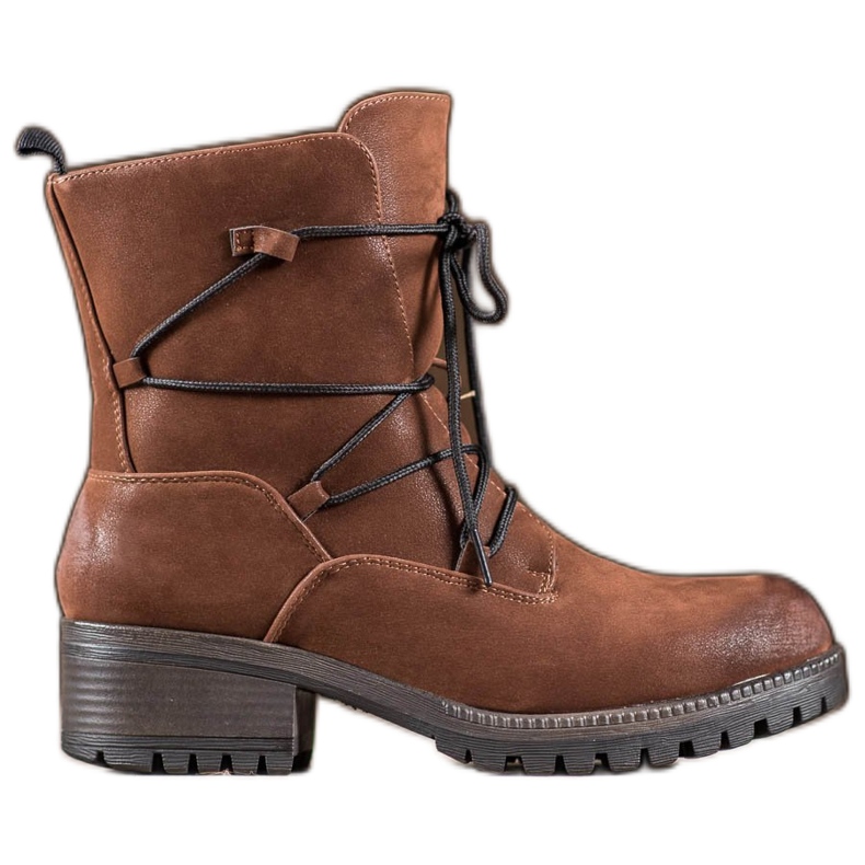 Kylie Sportowe Workery brązowe