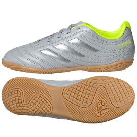 Buty halowe adidas Copa 20.4 In Jr EF8354 srebrny szare